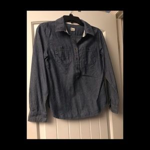 Toms denim blouse size small